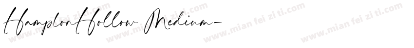 HamptonHollow Medium字体转换